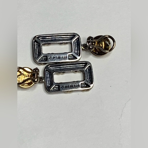 925 Peter Thomas Roth Sterling 18k gold Earrings - Picture 6 of 7